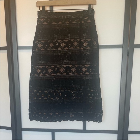 H&M lace midi pencil skirt. Small - Picture 2 of 13
